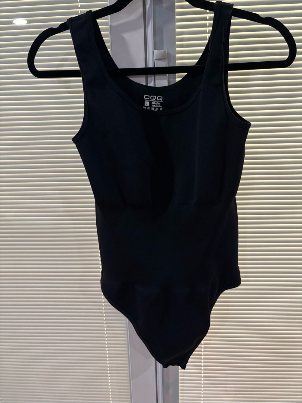 Black Tank-Style Women's Bodysuit